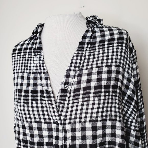 LOVE & LEGEND Gingham Button Down Shirt - Picture 5 of 8